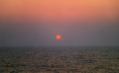 Coucher de soleil sur l'adriatique