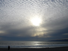 Coucher de soleil sur le Pacifique